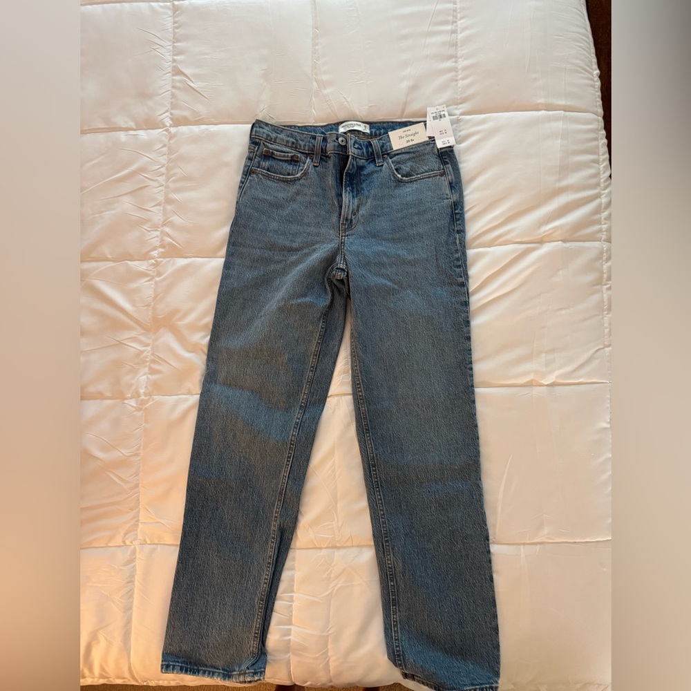 Abercrombie & Fitch Blue Straight Leg Jeans